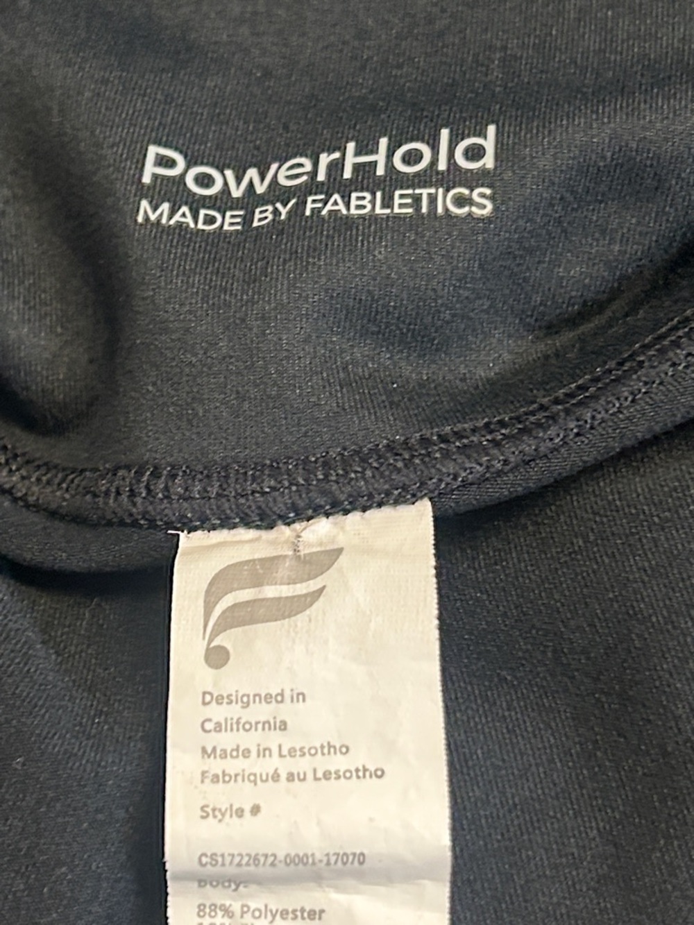 Fabletics Powerhold On-the-Go Leggings Mesh High-Waisted Capris Women’s XXL - Picture 10 of 13